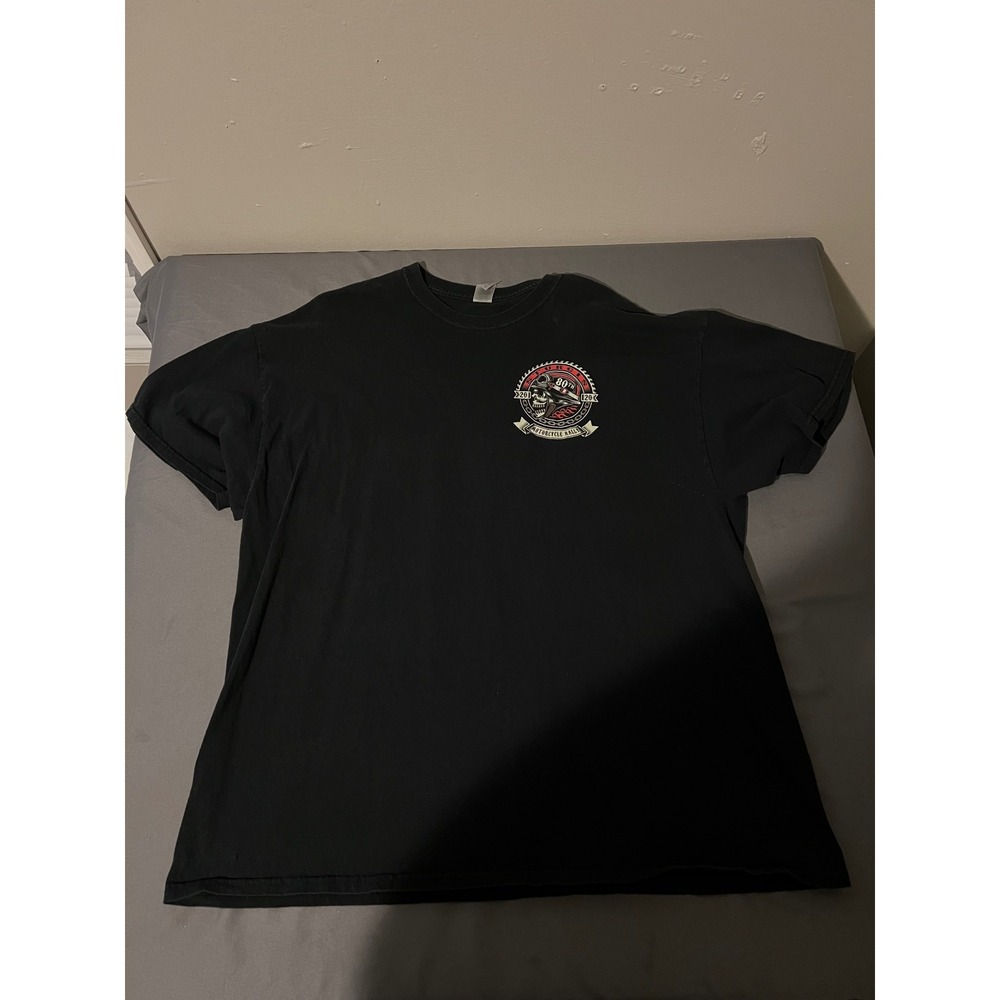 Gildan Sturgis 80th Anniversary Motorcycle Rally 2020 T-Shirt Mens 2XL Black